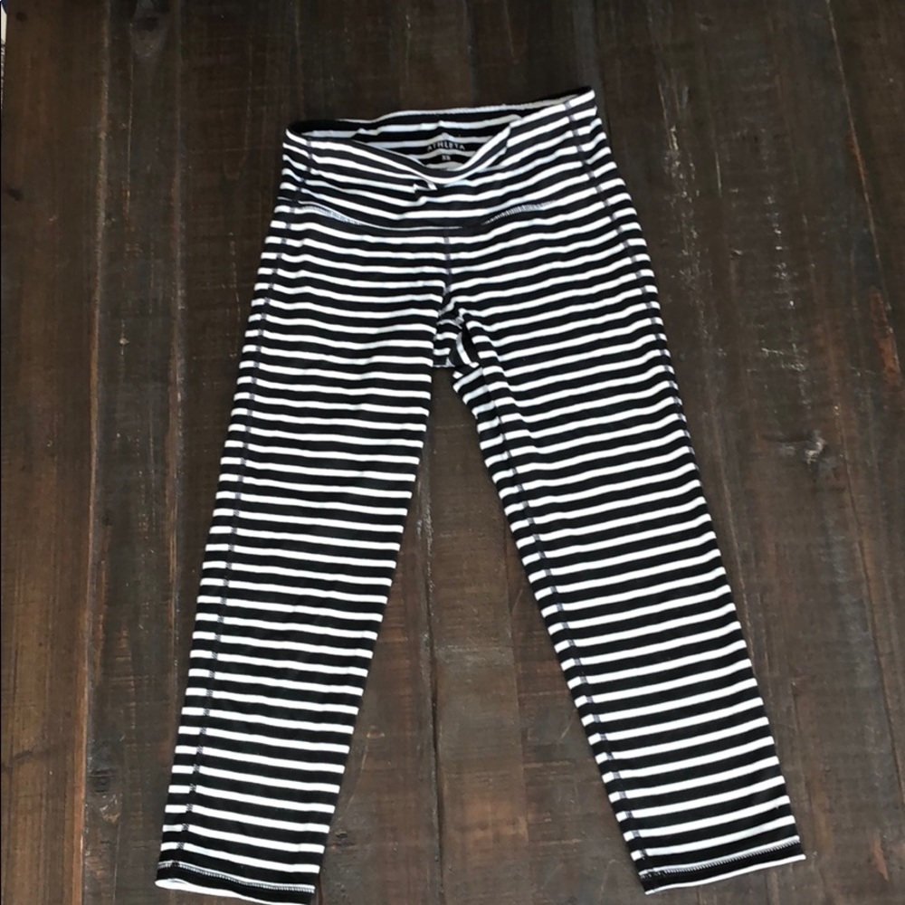 Athleta striped leggings